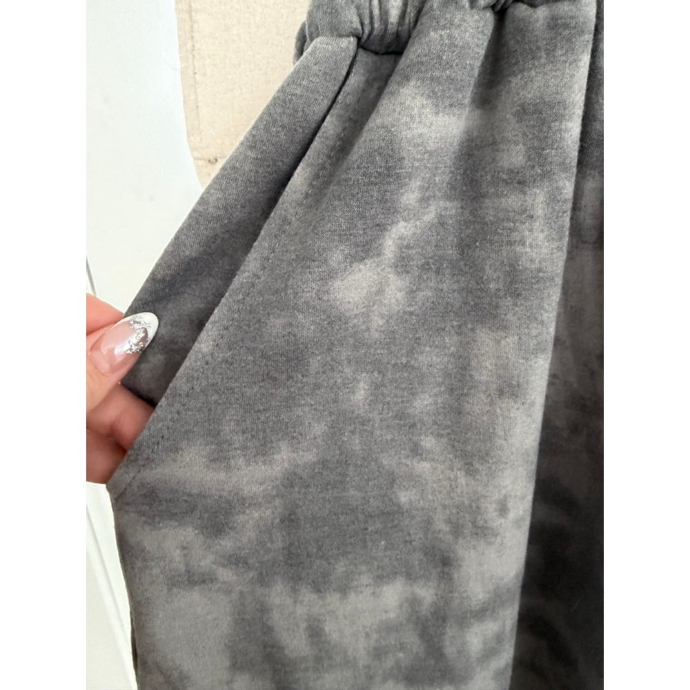 Cozy Casual Grey Tie Dye Romper - L - Picture 3 of 8